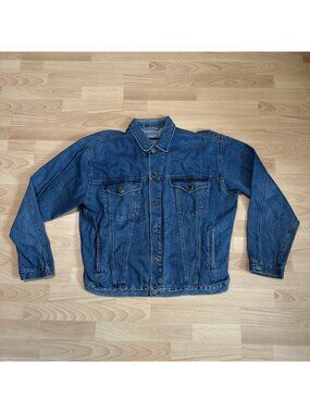 Mecca Brand Vintage 90’s USA Men’s Size XL Baggy Denim Lined Jacket Coat